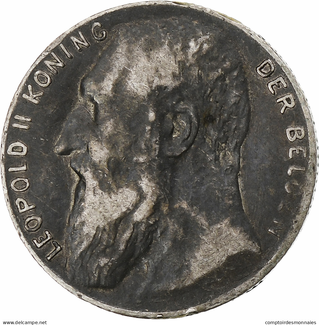 Belgique, Leopold II, 50 Centimes, 1901, Bruxelles, TTB, Argent, KM:51 - 50 Cents