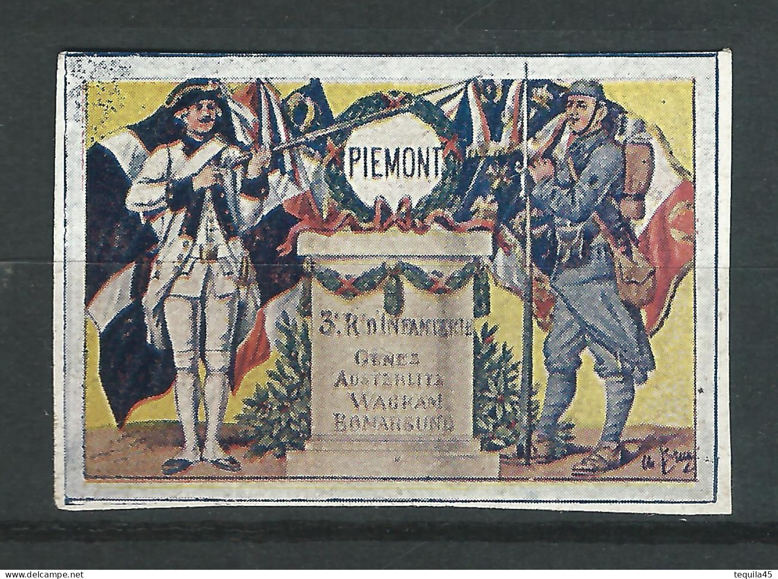 Vignette DELANDRE - France - 3 éme Regiment Infanterie - 1914 -18 WWI WW1 Poster Stamp - Erinnophilie