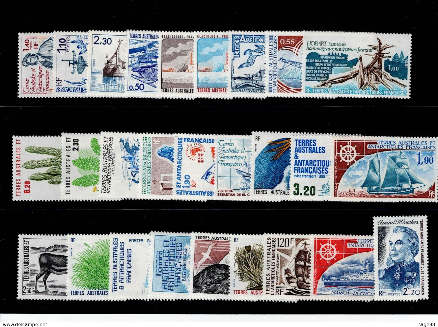 TAAF - TB Lot NEUFS ** Tous Différents Cote 81.50 € - Collections, Lots & Series