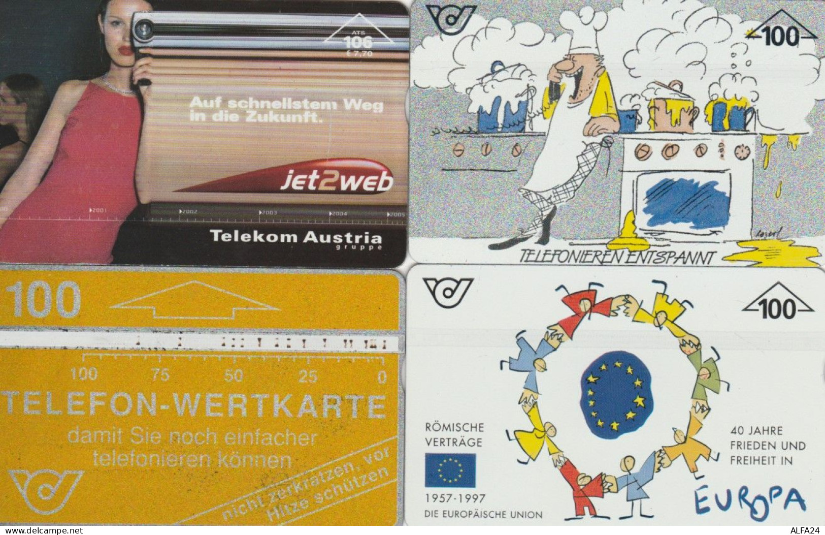 LOT 4 PHONE CARDS AUSTRIA (PY2094 - Austria