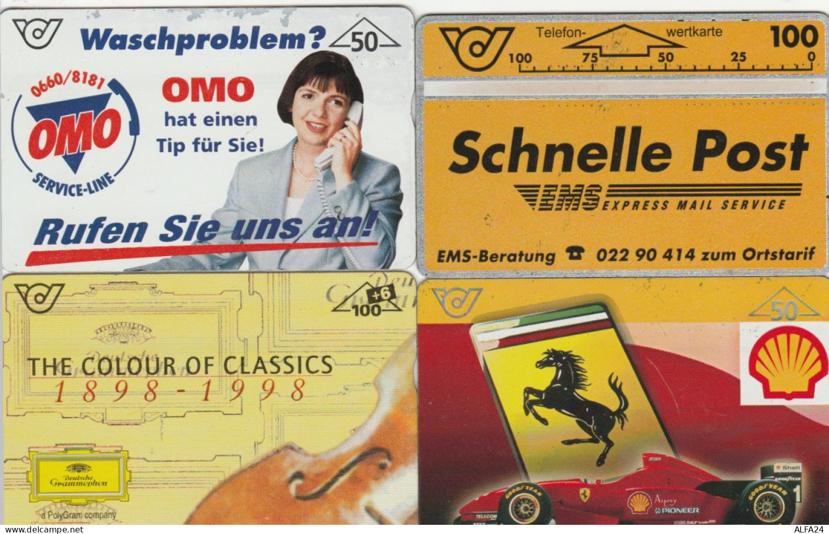 LOT 4 PHONE CARDS AUSTRIA (PY2091 - Autriche