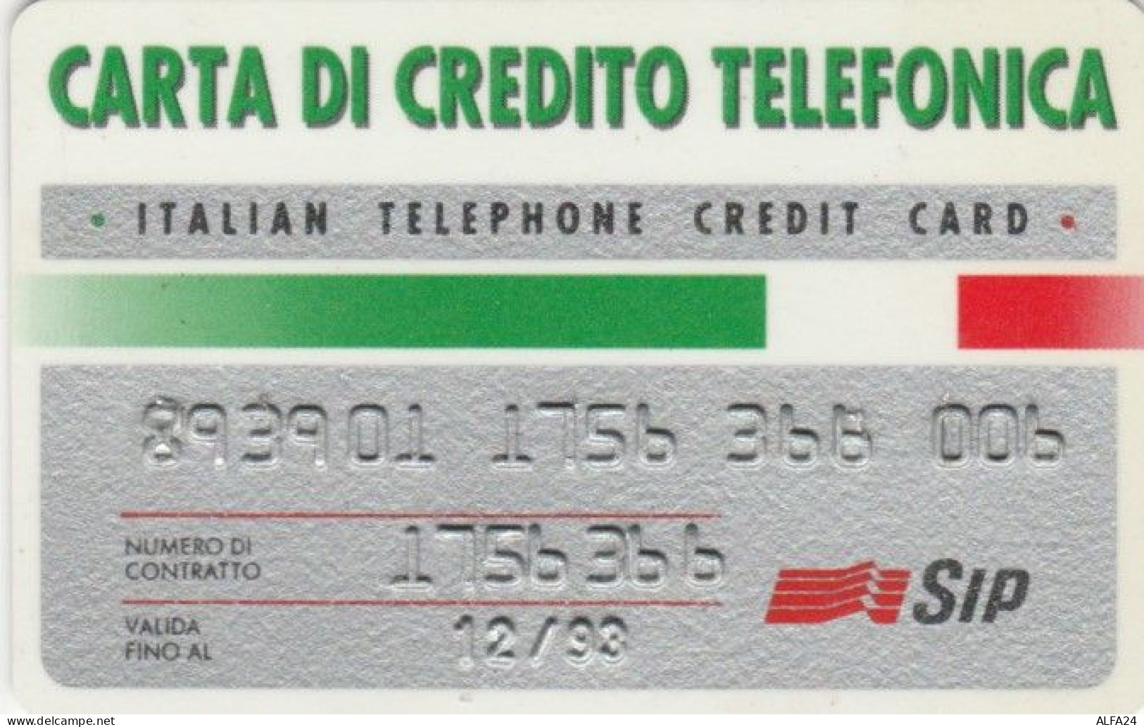 CARTA DI CREDITO TELEFONICA 12/93 (PY1648 - Usages Spéciaux