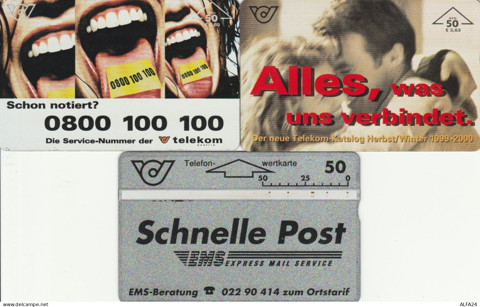 LOT 3 PHONE CARDS AUSTRIA (PY2090 - Austria