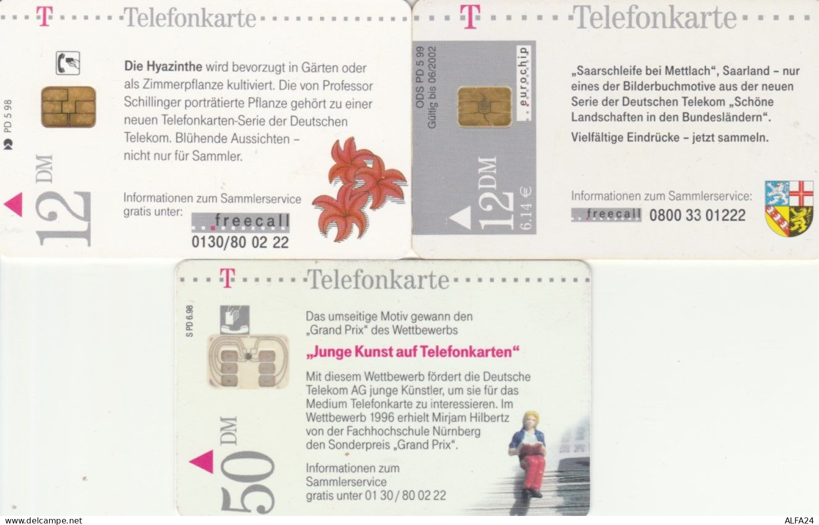 LOT 3 PHONE CARDS GERMANIA SERIE PD (PY2023 - P & PD-Series: Schalterkarten Der Dt. Telekom