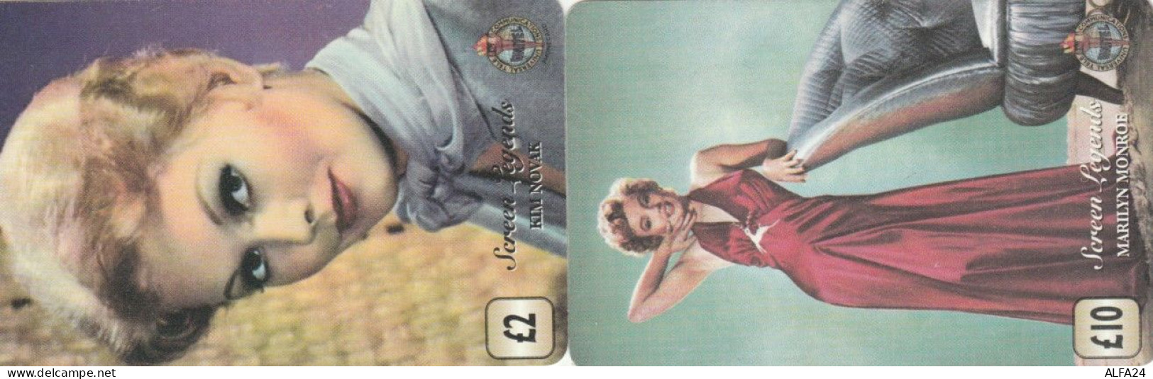 LOT 2 PREPAID PHONE CARDS PERSONAGGI (PY2140 - Personajes