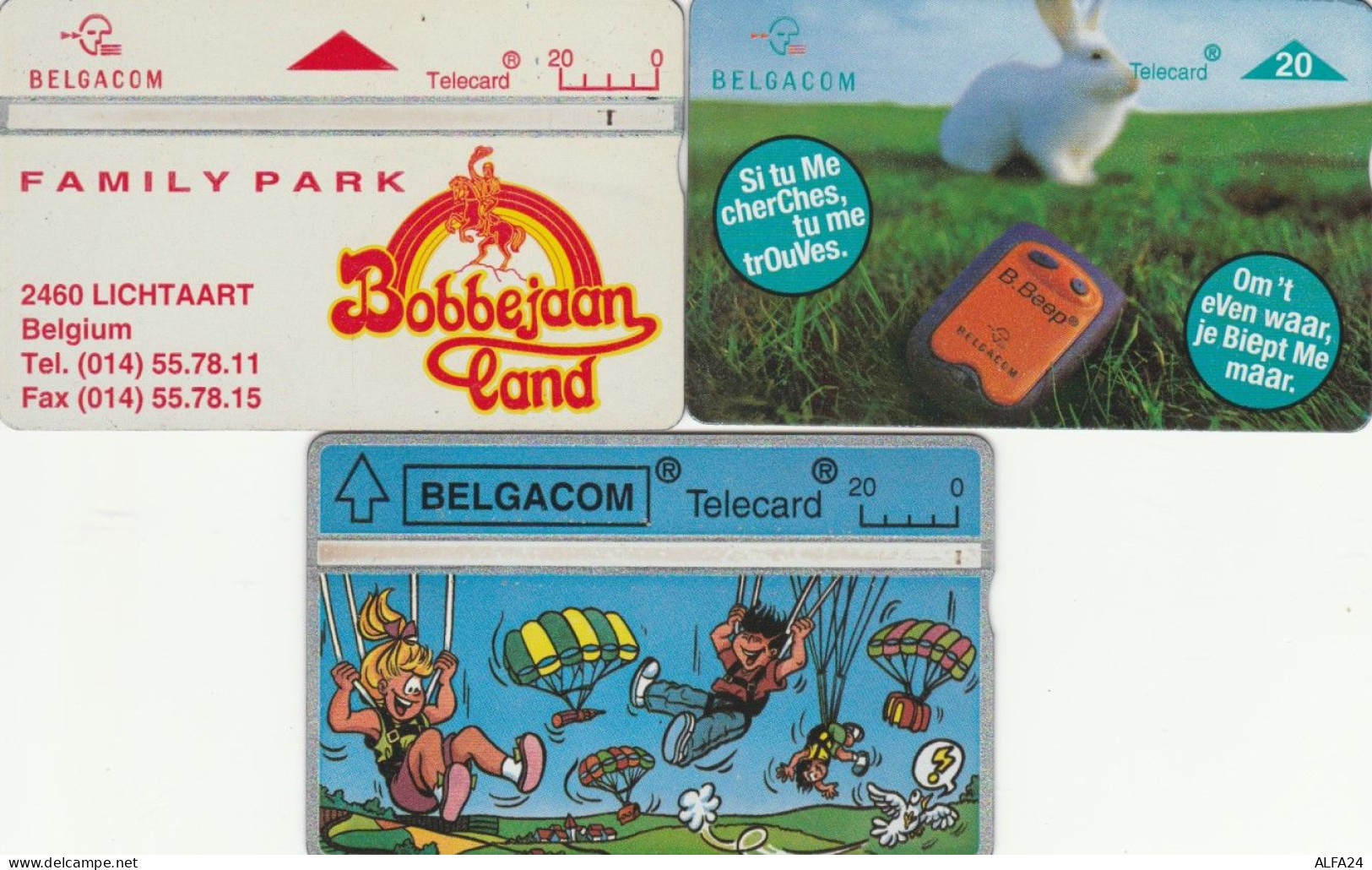 LOT 3 PHONE CARDS BELGIO (PY2011 - Zonder Chip