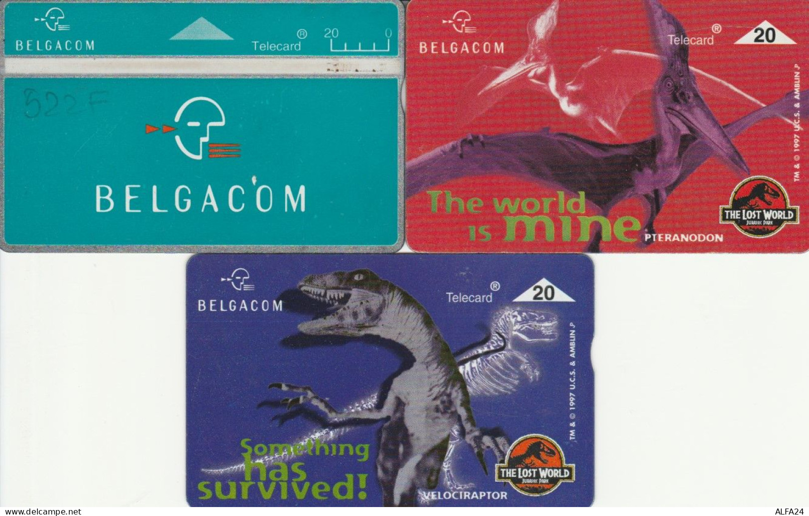 LOT 3 PHONE CARDS BELGIO (PY2304 - With Chip