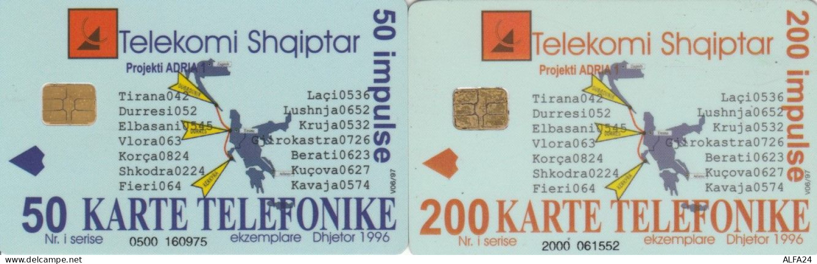 LOT 2 PHONE CARDS ALBANIA (PY2190 - Albanien