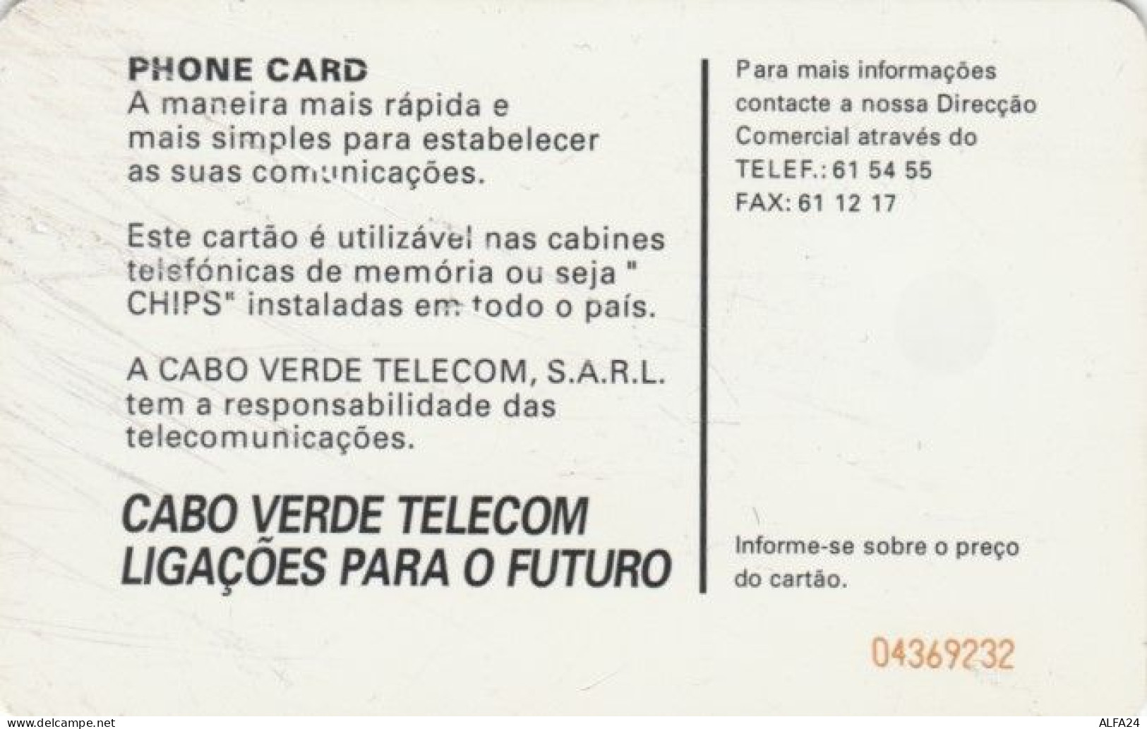 PHONE CARD CAPO VERDE -not Perfect (PY1692 - Cap Vert