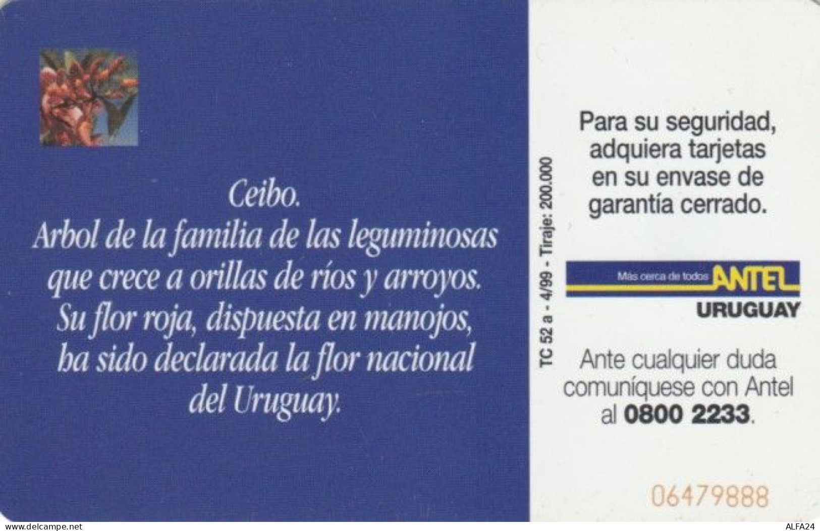 PHONE CARD URUGUAY (PY1918 - Uruguay