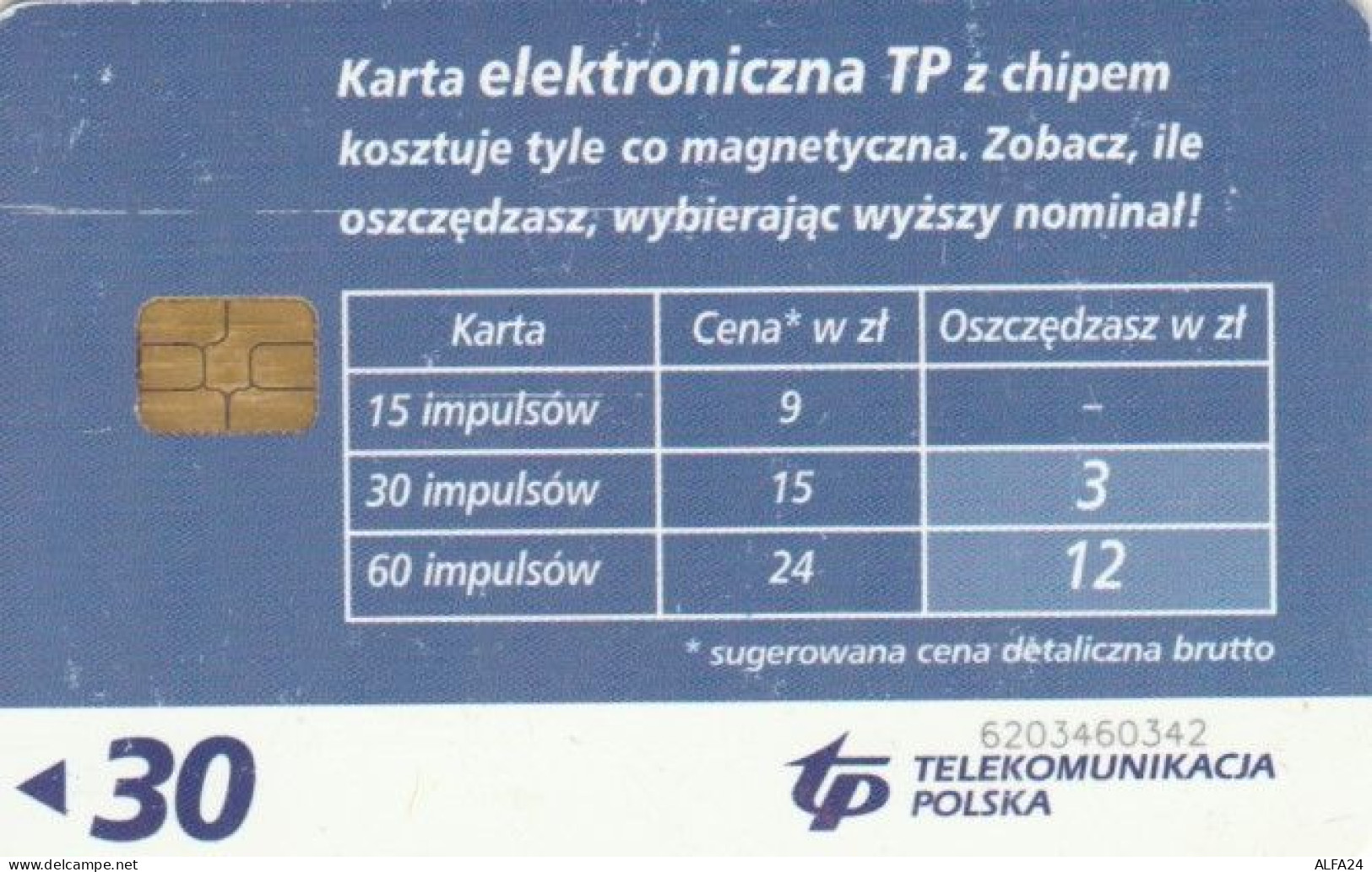 PHONE CARD POLONIA CHIP (PY1928 - Polonia