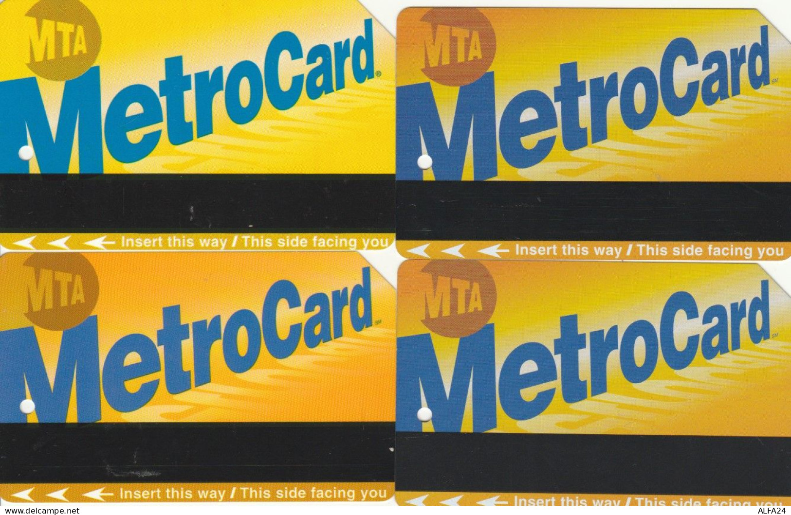 LOTTO 4 BIGLIETTI METRO NEW YORK (PY2408 - World