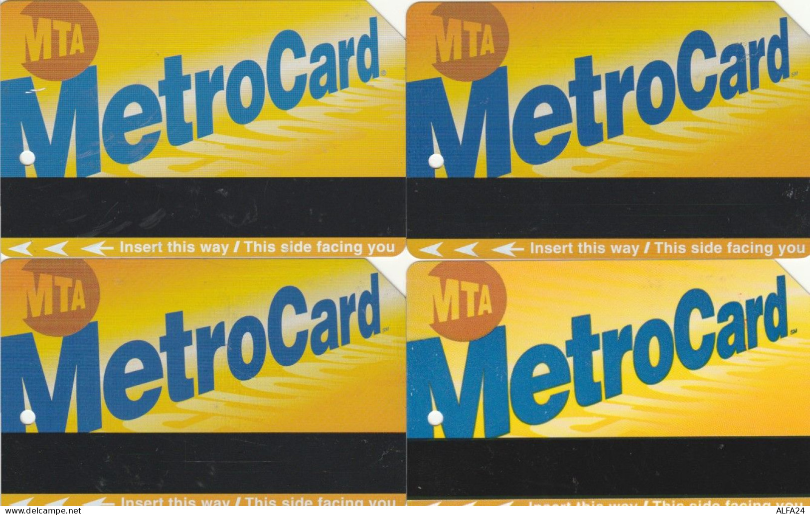 LOTTO 4 BIGLIETTI METRO NEW YORK (PY2407 - Mundo