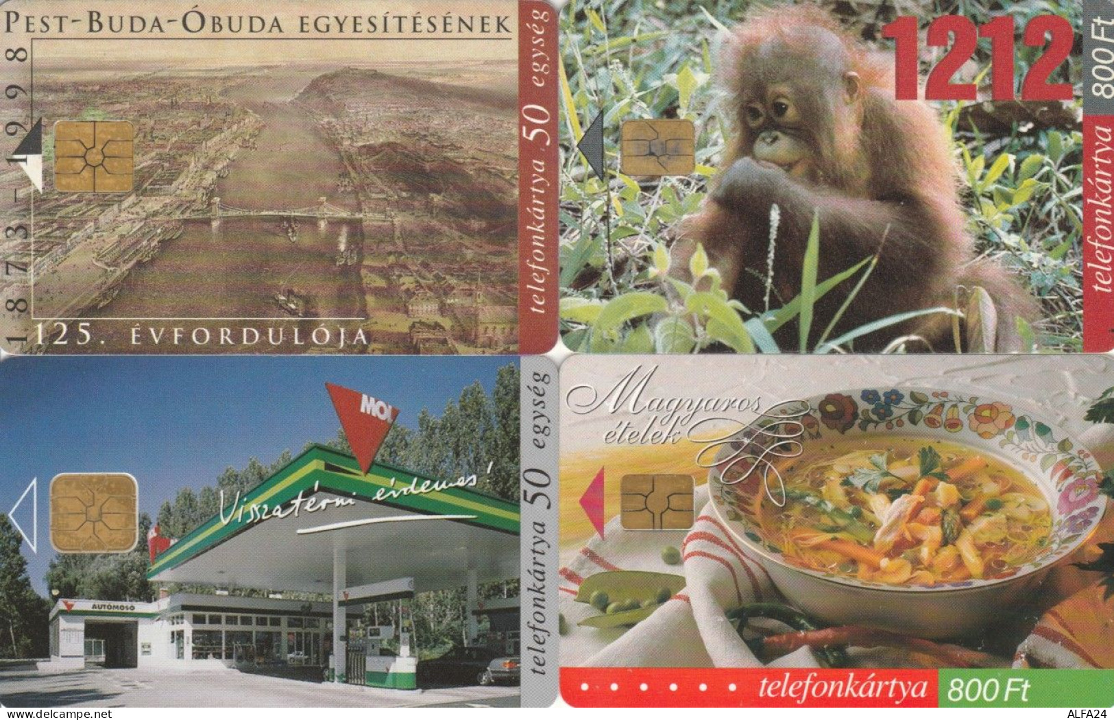 LOT 4 PHONE CARDS UNGHERIA (PY2186 - Ungarn