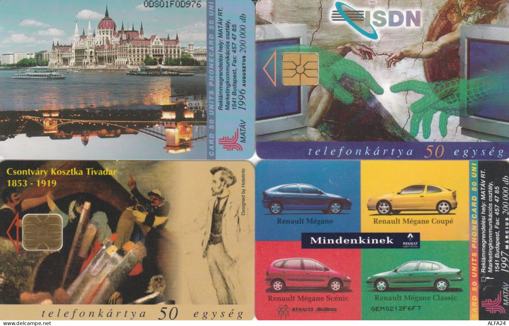 LOT 4 PHONE CARDS UNGHERIA (PY2177 - Hungary