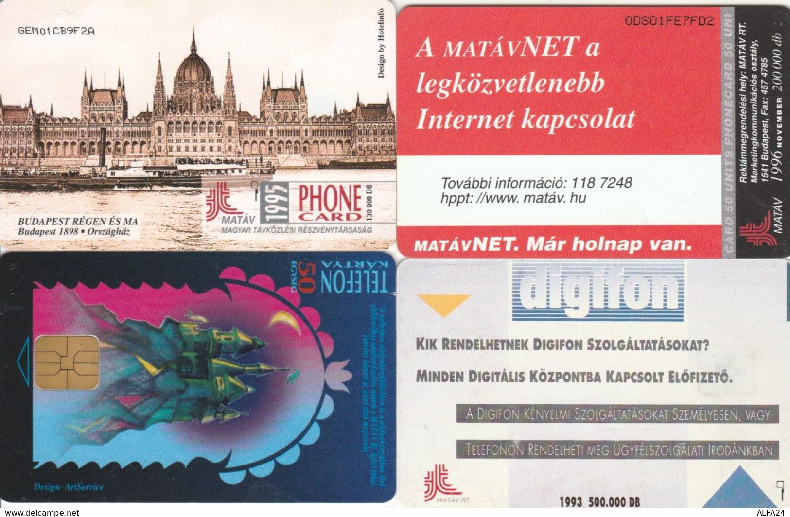 LOT 4 PHONE CARDS UNGHERIA (PY2174 - Hungary