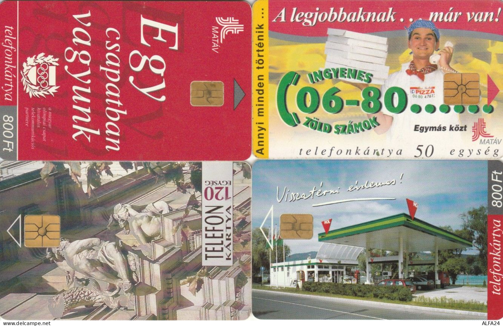 LOT 4 PHONE CARDS UNGHERIA (PY2171 - Hongrie