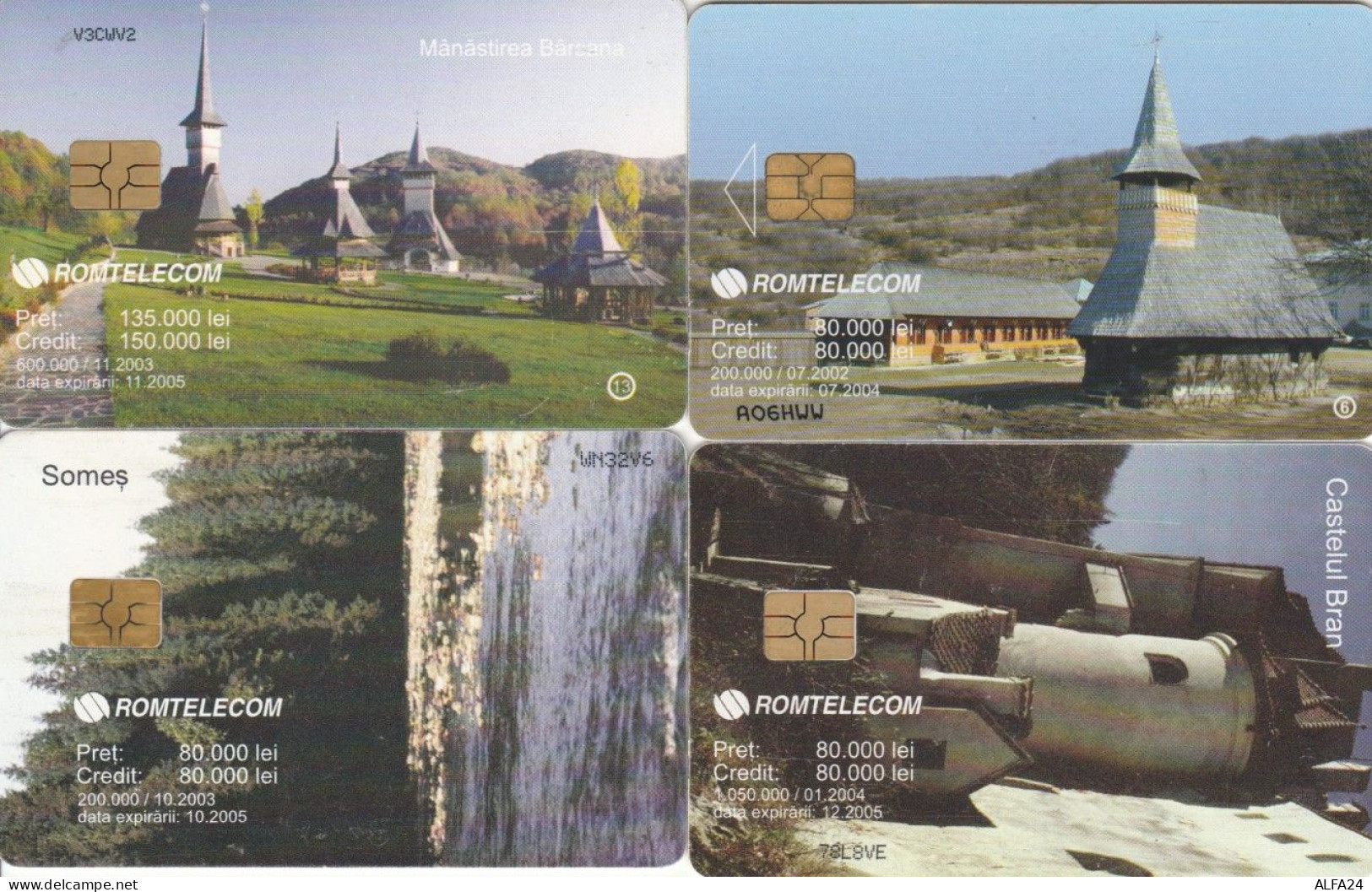 LOT 4 PHONE CARDS ROMANIA (PY2244 - Romania