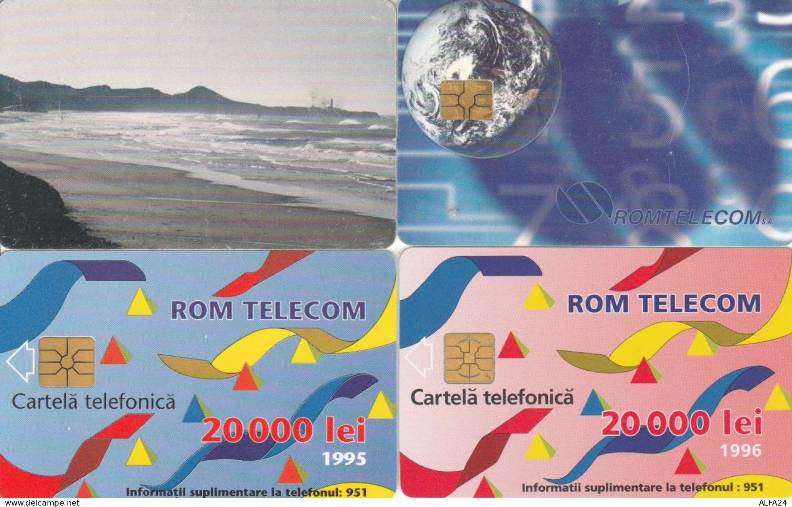 LOT 4 PHONE CARDS ROMANIA (PY2228 - Romania