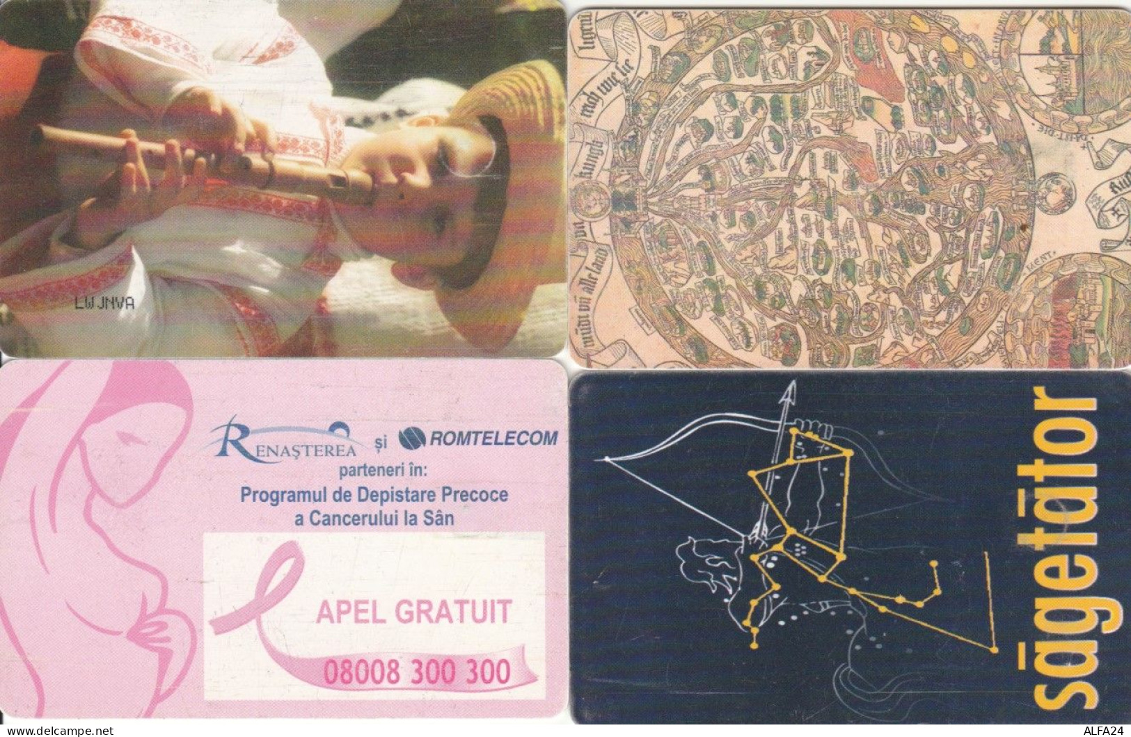 LOT 4 PHONE CARDS ROMANIA (PY2230 - Roumanie