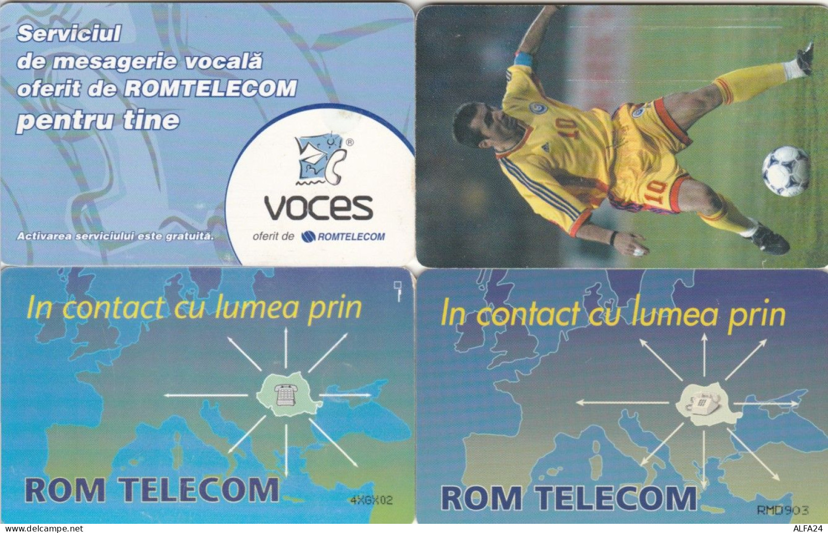 LOT 4 PHONE CARDS ROMANIA (PY2227 - Rumänien