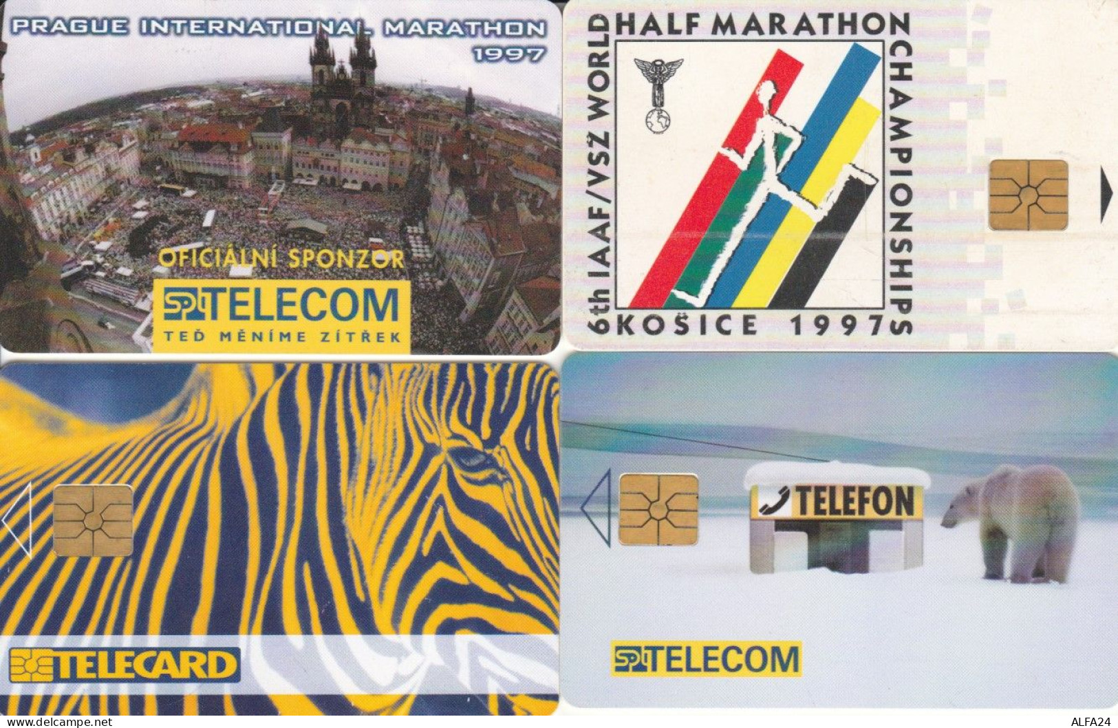 LOT 4 PHONE CARDS REPUBBLICA CECA (PY2251 - Tschechische Rep.