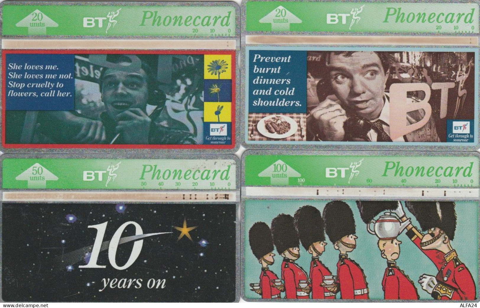 LOT 4 PHONE CARDS REGNO UNITO (PY1997 - BT Allgemeine