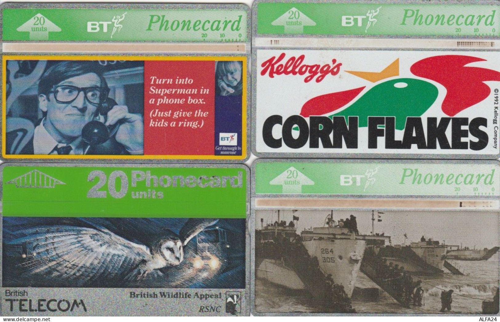 LOT 4 PHONE CARDS REGNO UNITO (PY1989 - BT Allgemeine