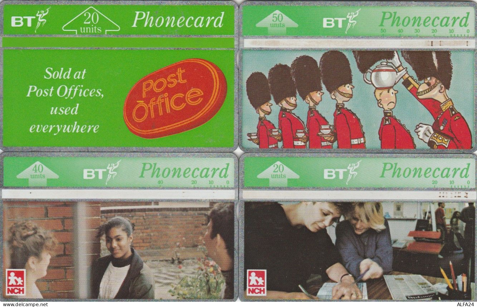 LOT 4 PHONE CARDS REGNO UNITO (PY1996 - BT Allgemeine