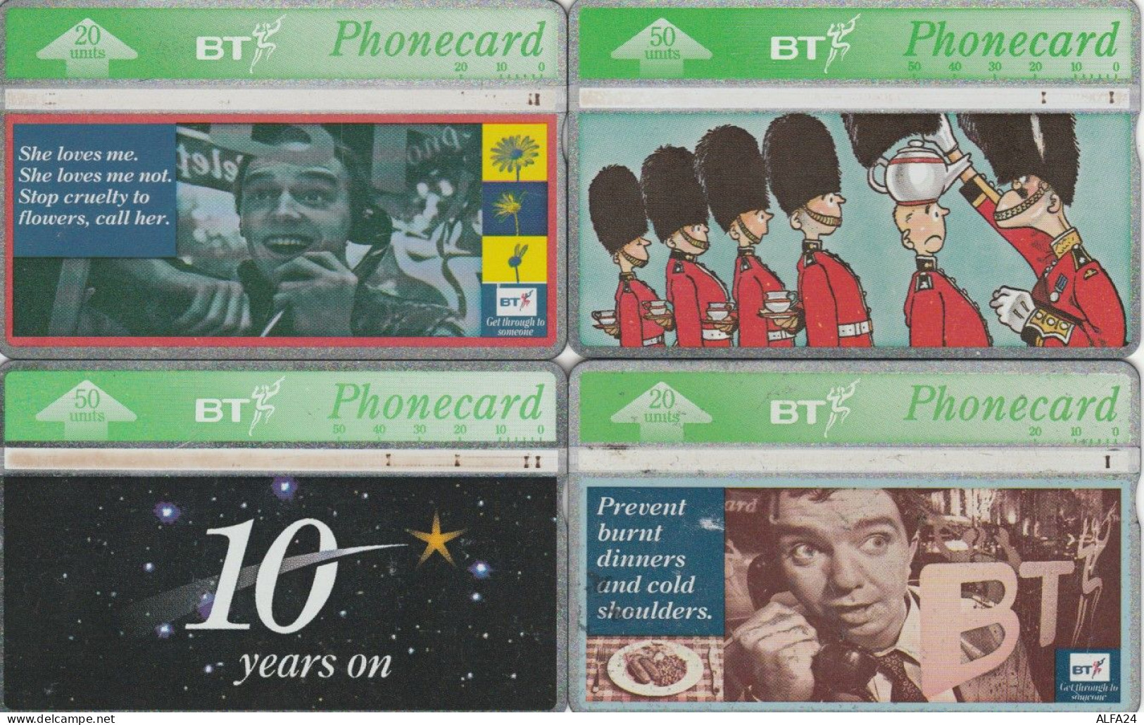 LOT 4 PHONE CARDS REGNO UNITO (PY1994 - BT Allgemeine