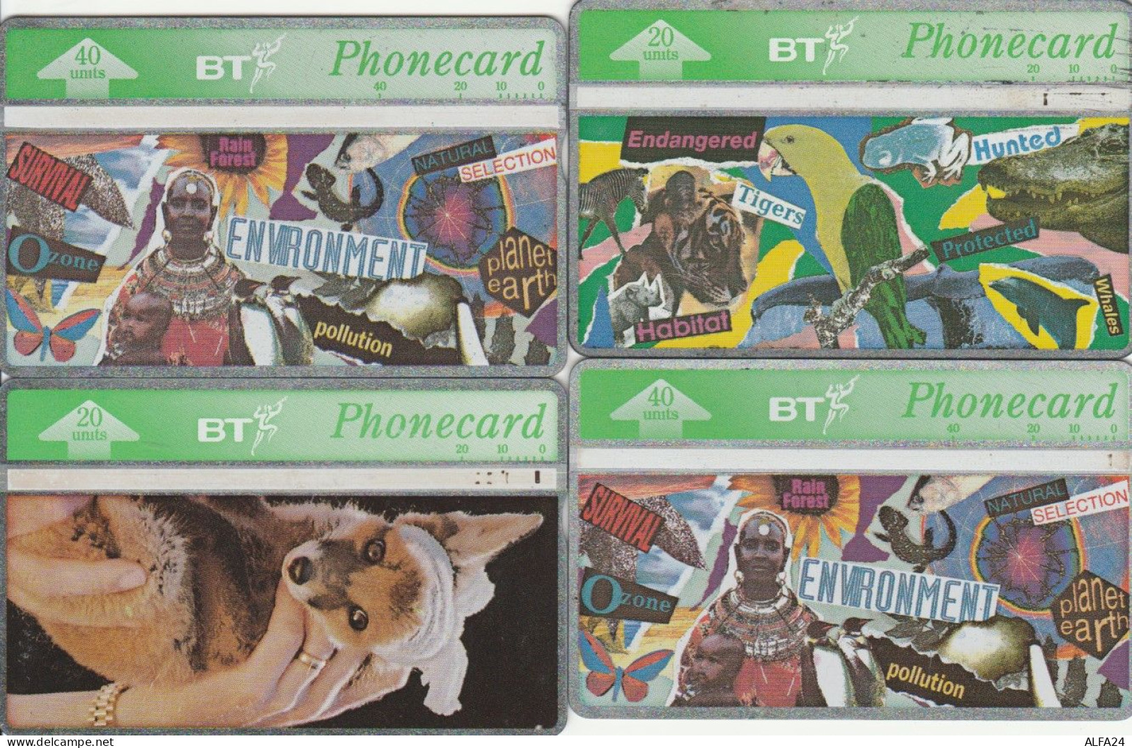 LOT 4 PHONE CARDS REGNO UNITO (PY1985 - BT Allgemeine