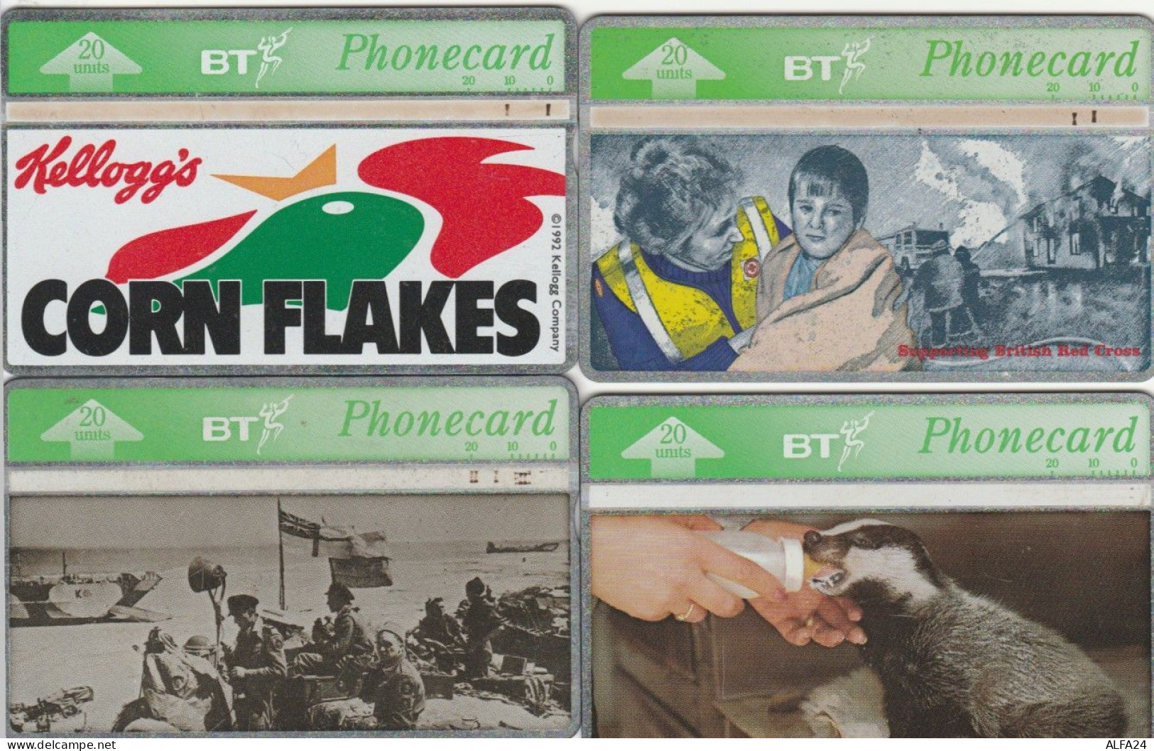 LOT 4 PHONE CARDS REGNO UNITO (PY1988 - BT Allgemeine