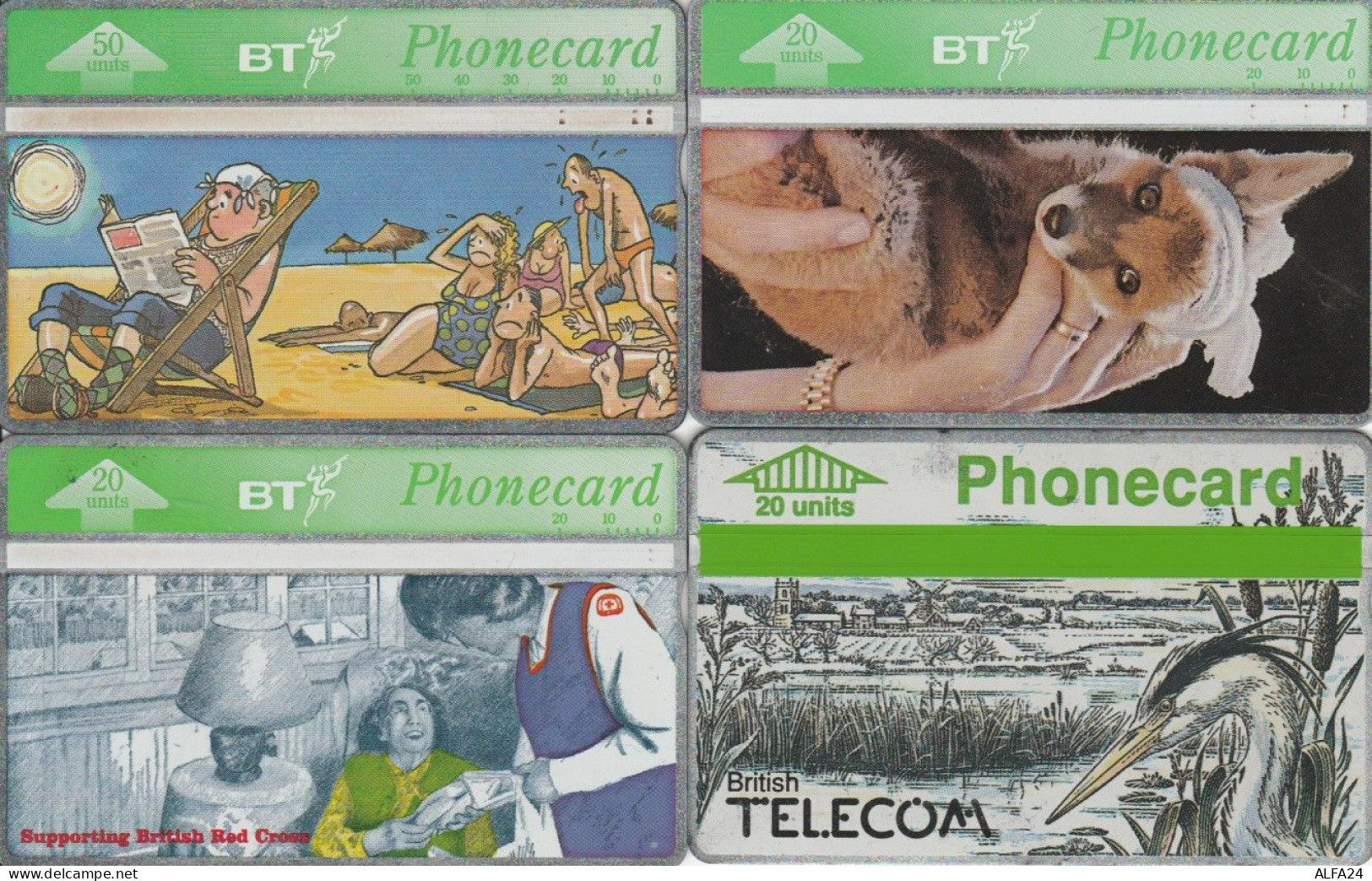 LOT 4 PHONE CARDS REGNO UNITO (PY1987 - BT Allgemeine