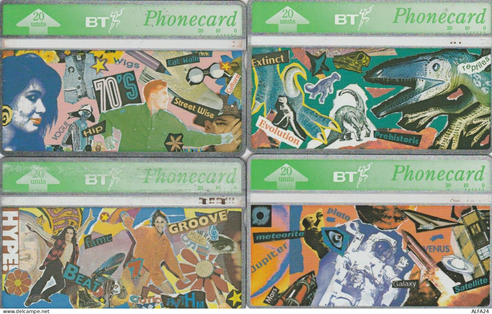 LOT 4 PHONE CARDS REGNO UNITO (PY1982 - BT Allgemeine