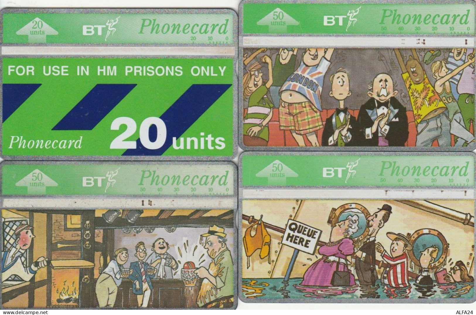 LOT 4 PHONE CARDS REGNO UNITO (PY1976 - BT Allgemeine