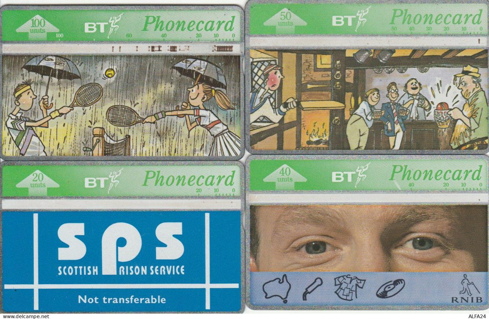 LOT 4 PHONE CARDS REGNO UNITO (PY1975 - BT Allgemeine