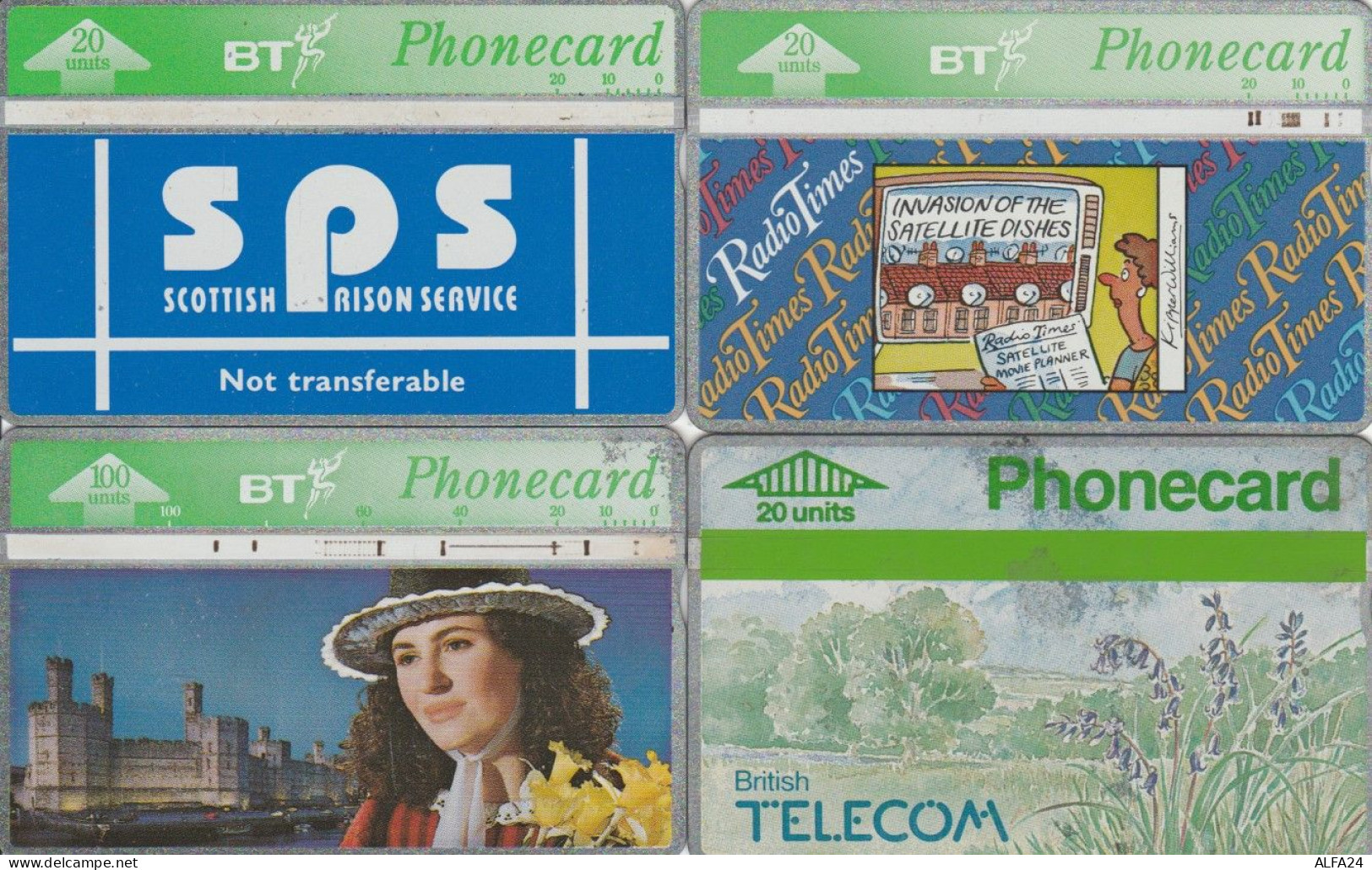 LOT 4 PHONE CARDS REGNO UNITO (PY1973 - BT Allgemeine