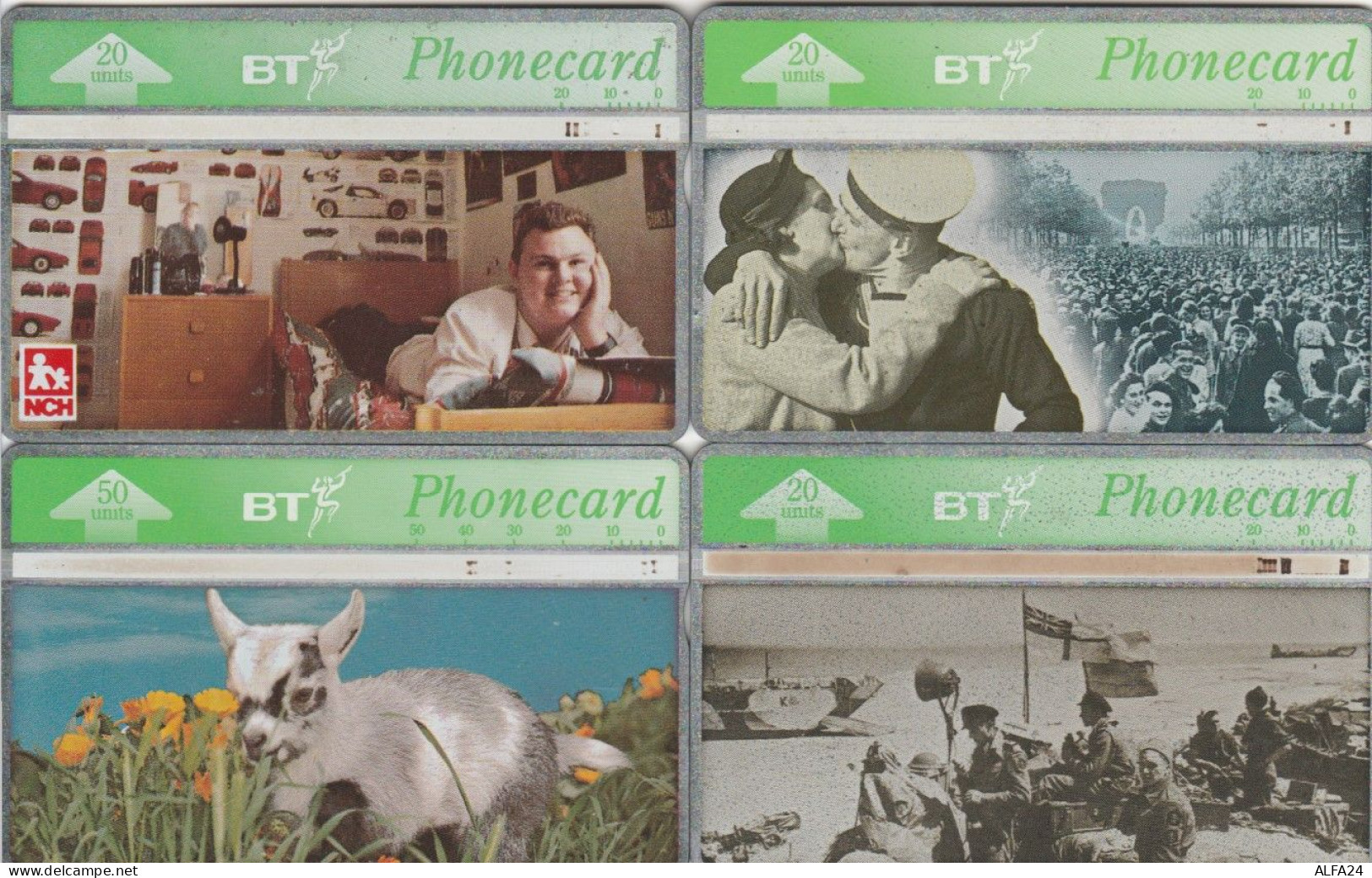 LOT 4 PHONE CARDS REGNO UNITO (PY1968 - BT Allgemeine
