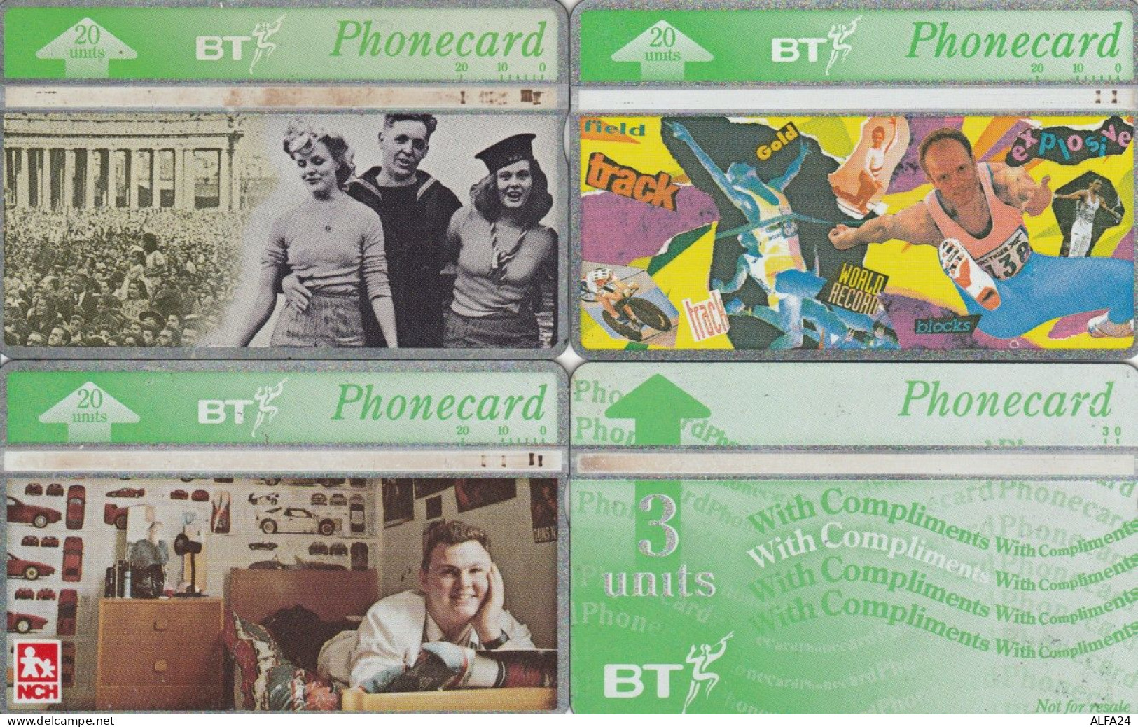 LOT 4 PHONE CARDS REGNO UNITO (PY1966 - BT Allgemeine