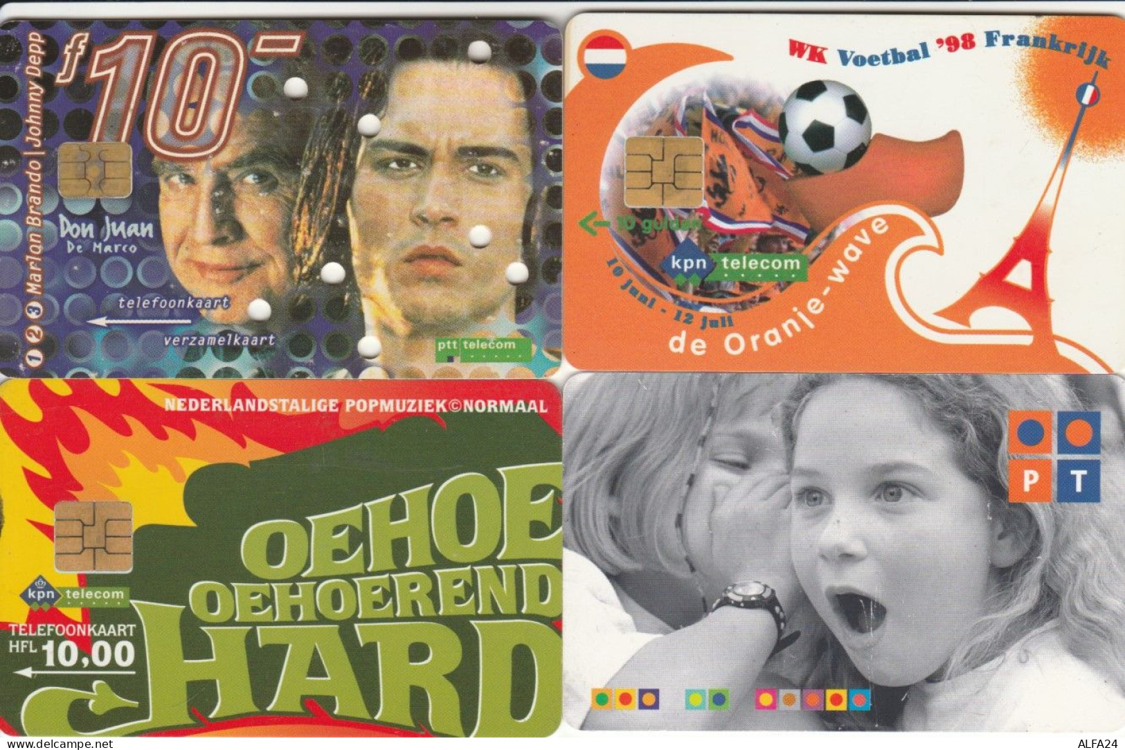 LOT 4 PHONE CARDS OLANDA (PY2183 - Pubbliche