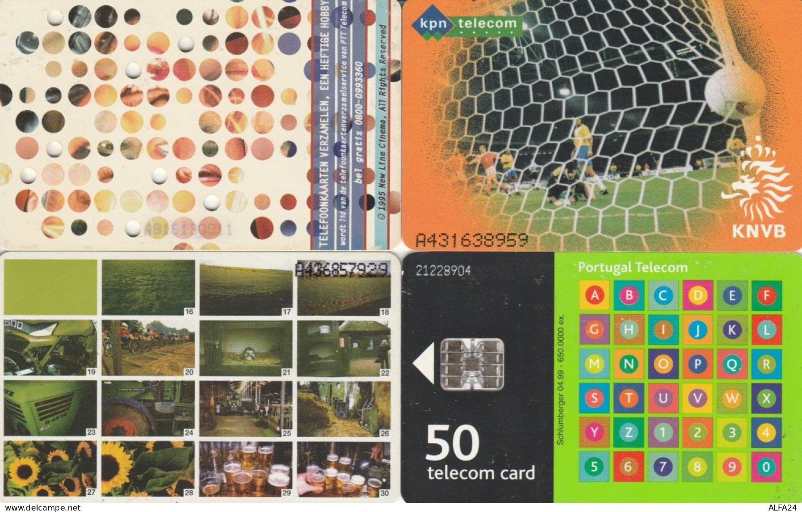 LOT 4 PHONE CARDS OLANDA (PY2183 - Public