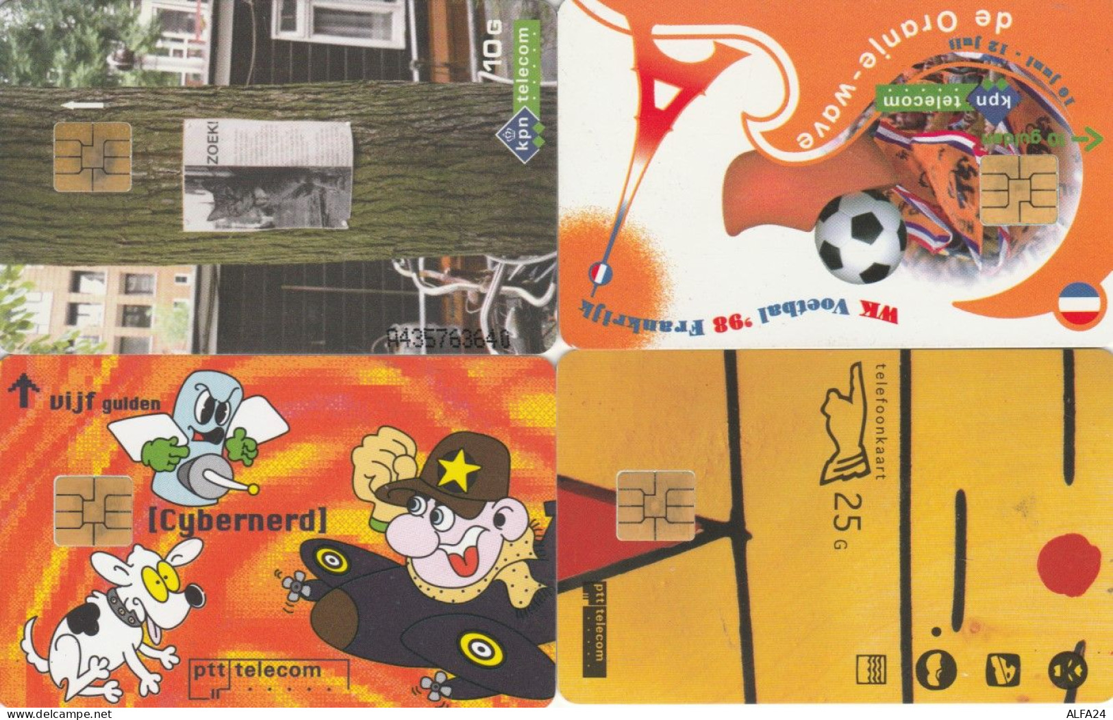 LOT 4 PHONE CARDS OLANDA (PY2181 - Public