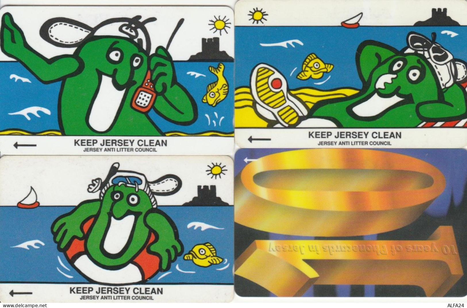 LOT 4 PHONE CARDS JERSEY (PY2087 - [ 7] Jersey Und Guernsey