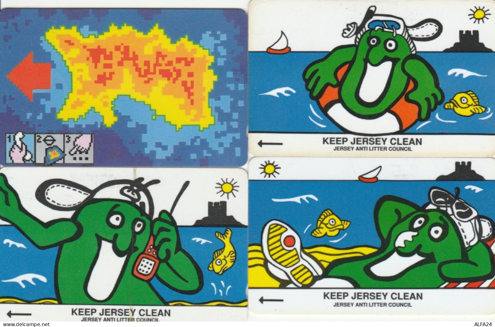 LOT 4 PHONE CARDS JERSEY (PY2082 - [ 7] Jersey Und Guernsey