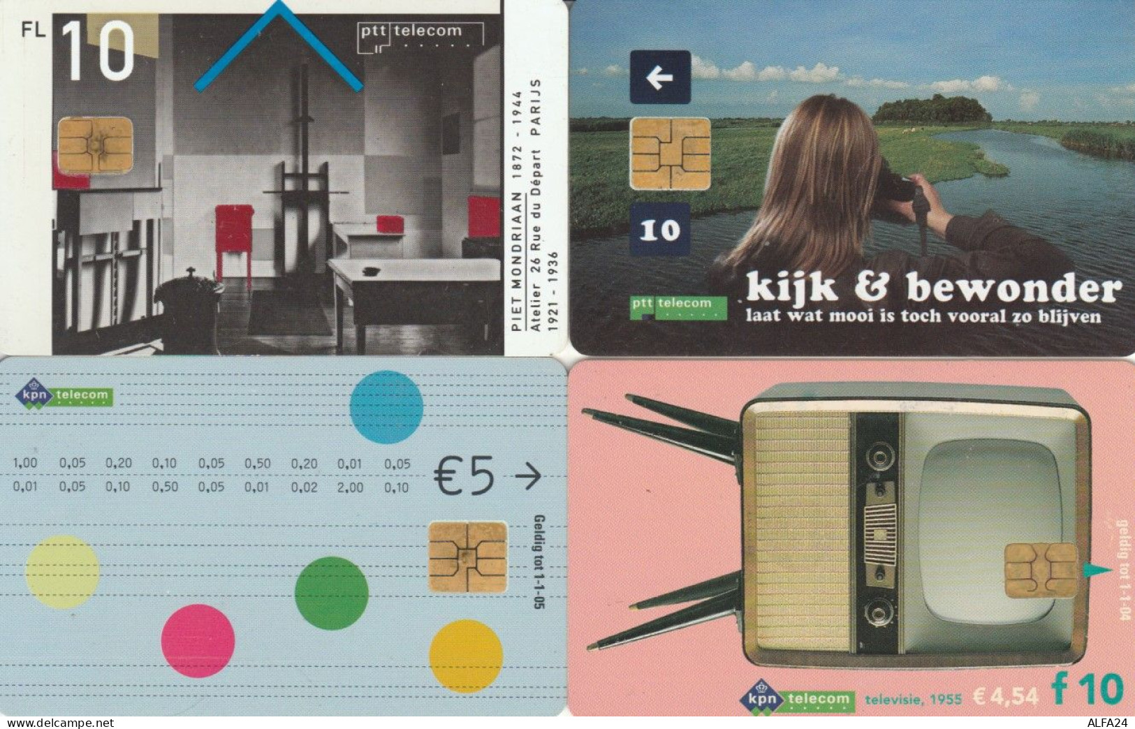 LOT 4 PHONE CARDS OLANDA (PY2179 - Public