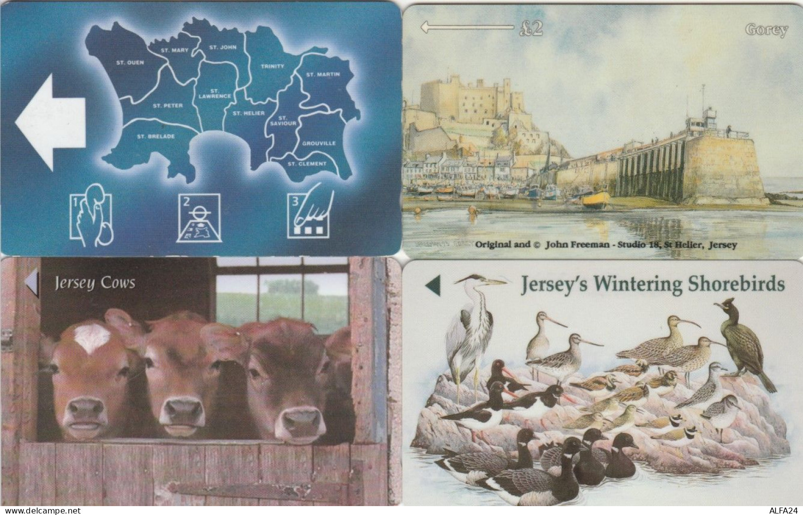 LOT 4 PHONE CARDS JERSEY (PY2073 - [ 7] Jersey Und Guernsey