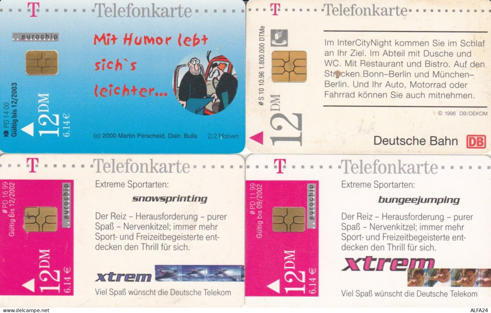 LOT 4 PHONE CARDS GERMANIA (PY2306 - P & PD-Series: Schalterkarten Der Dt. Telekom