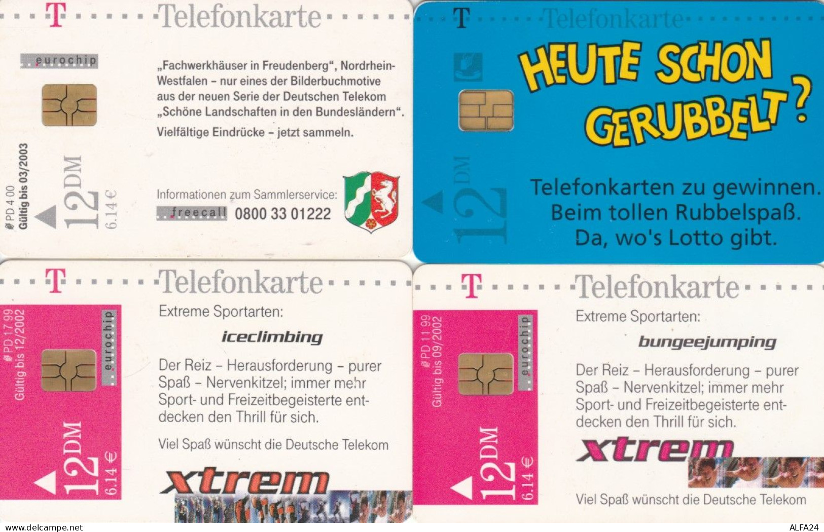 LOT 4 PHONE CARDS GERMANIA (PY2028 - P & PD-Series : Guichet - D. Telekom