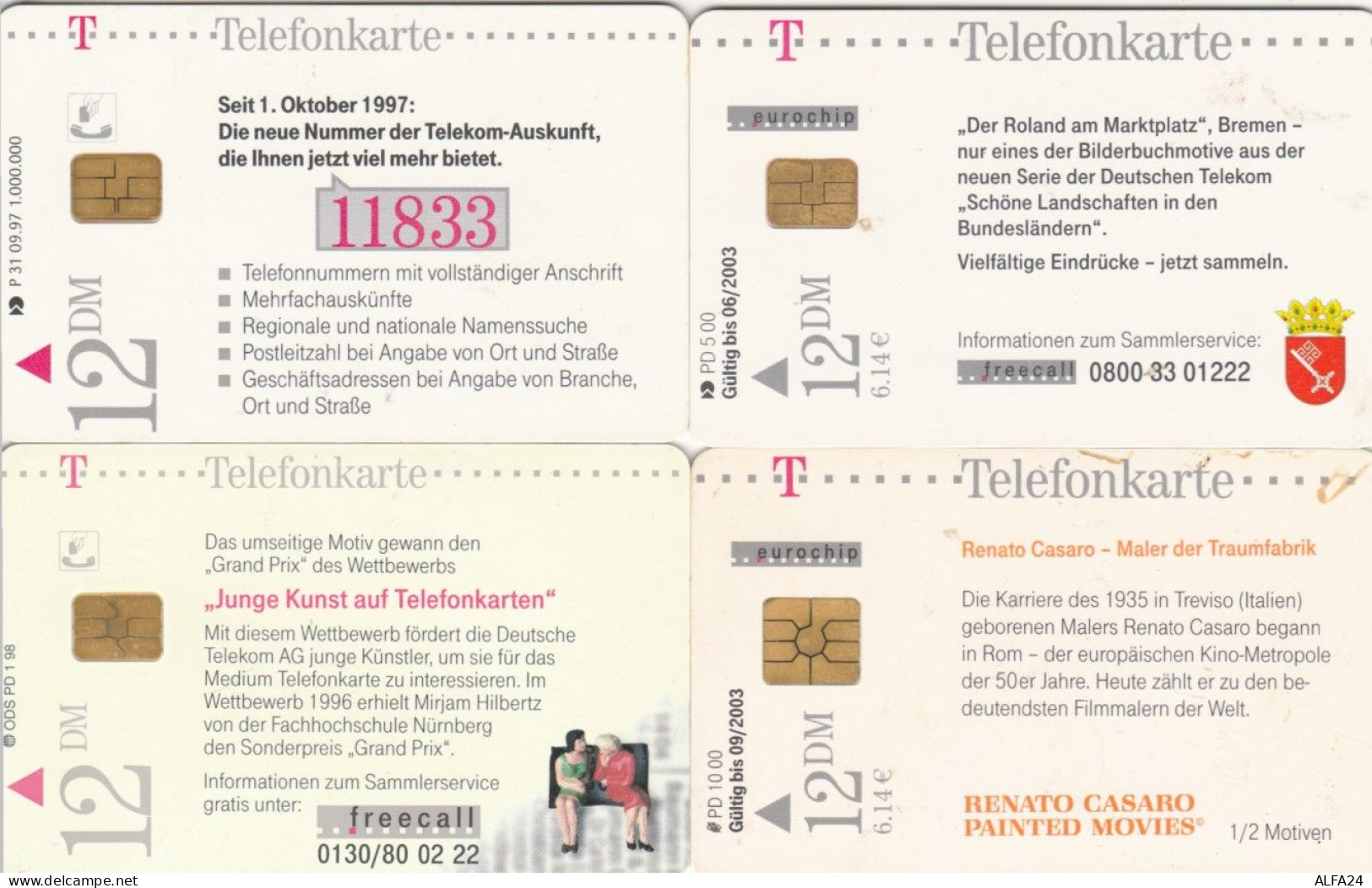 LOT 4 PHONE CARDS GERMANIA (PY2030 - P & PD-Series: Schalterkarten Der Dt. Telekom