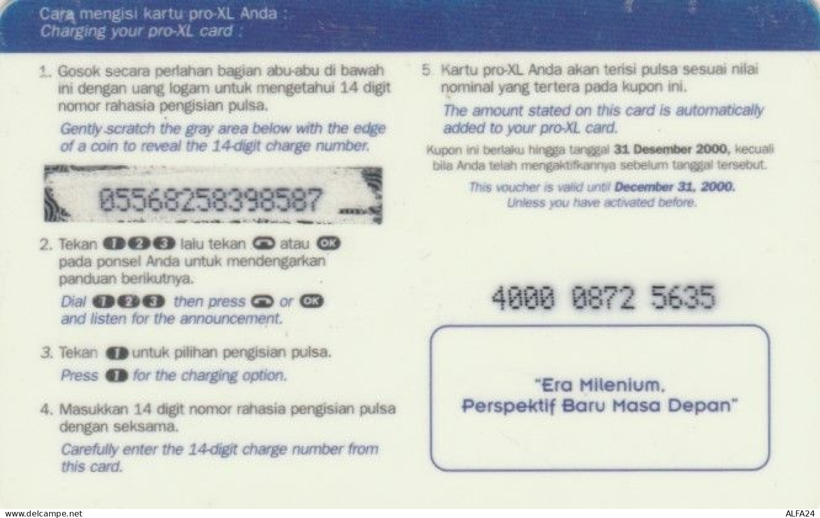 PREPAID PHONE CARD INDONESIA (PY294 - Indonésie